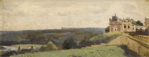 A Saint-Germain en Laye kastély terasza alkotó: Jean Baptiste Camille Corot